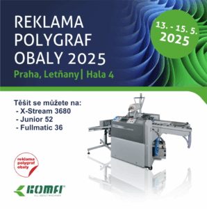 KOMFI | Pozvánka na reklama polygraf obaly 2025